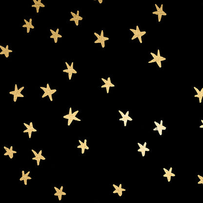 Alexia Abegg Ruby Star Society Moda Fabrics Starry Black Gold Metallic RS4109 50M