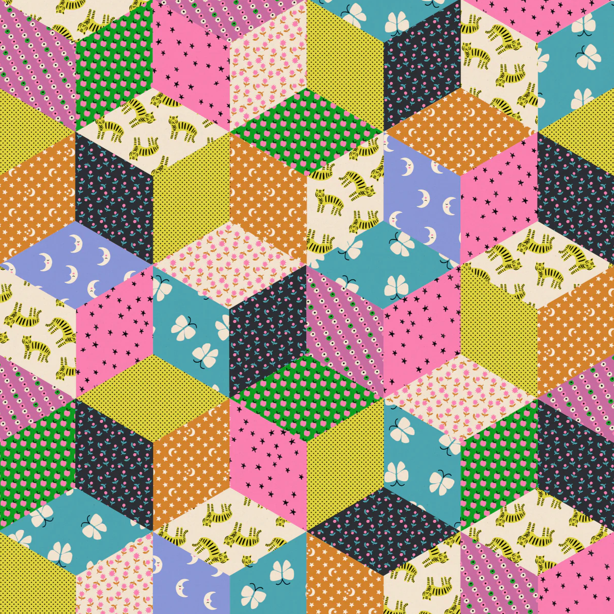 Alexia Abegg Ruby Star Society Moda Ooh Lucky Lucky Citron Canvas RS4120 18L