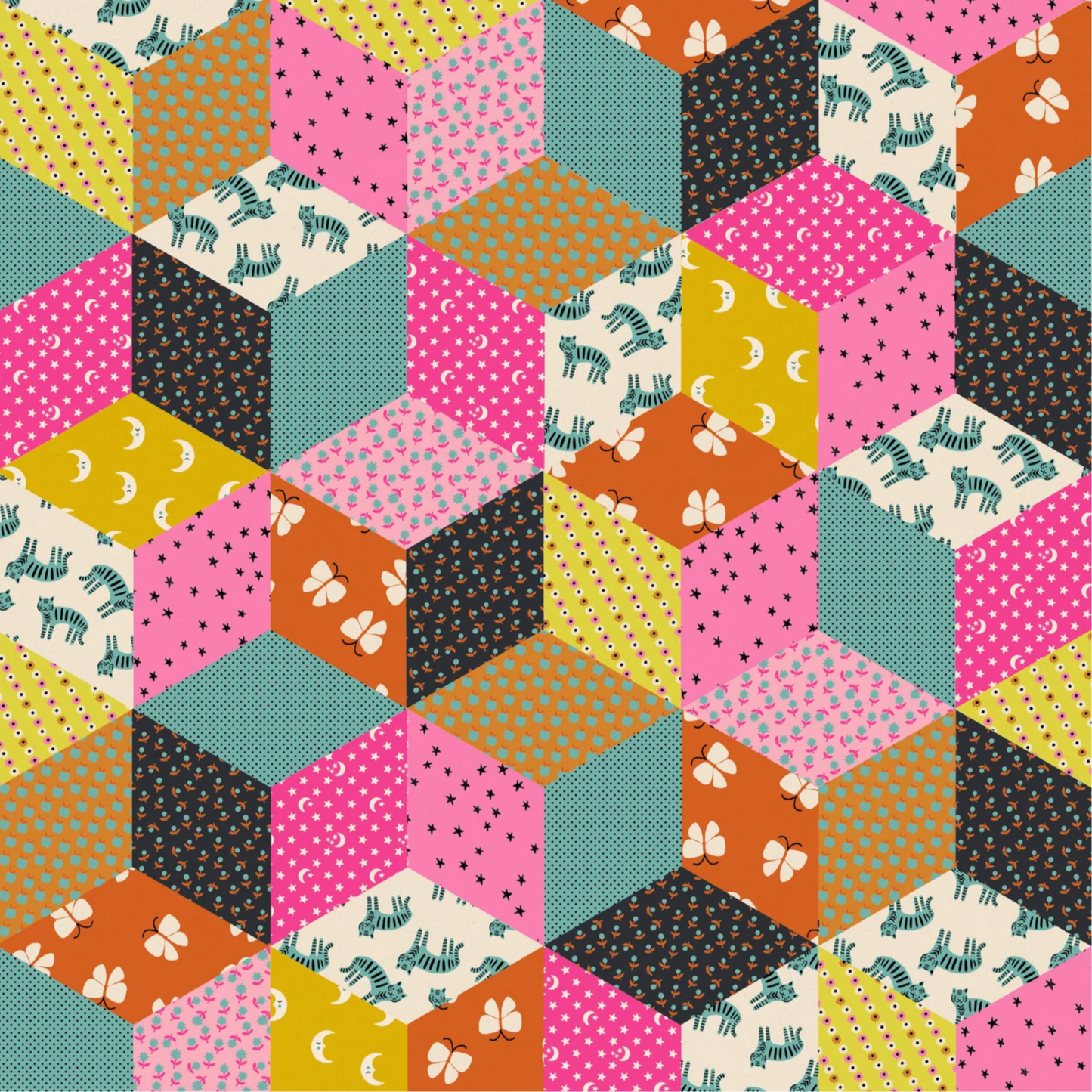 Alexia Abegg Ruby Star Society Moda Ooh Lucky Lucky Turquoise Canvas RS4120 15L