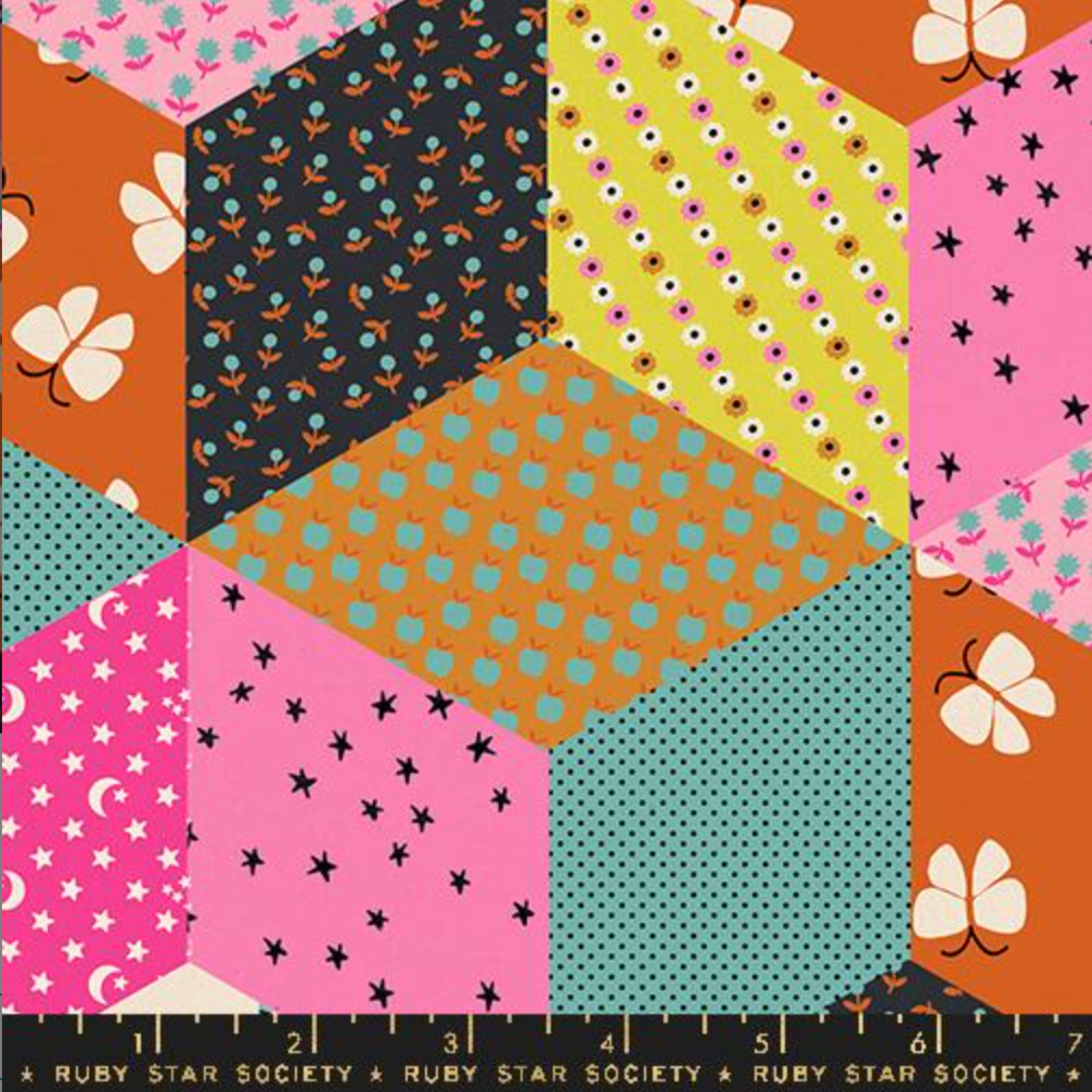 Alexia Abegg Ruby Star Society Moda Ooh Lucky Lucky Turquoise Canvas RS4120 15L