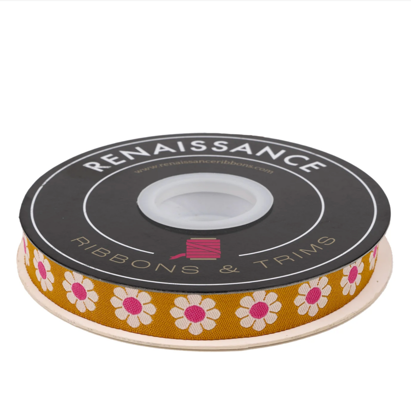Alexia Abegg Ruby Star Society Moda Renaissance Ribbons Daisy ALA-103/16mm Col 01_y