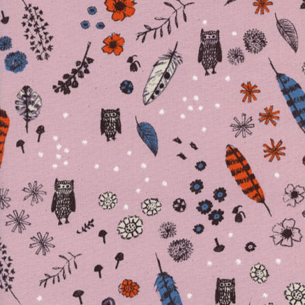 Alexia Marcelle Abegg Cotton + Steel Cozy Dream Owl Lilac