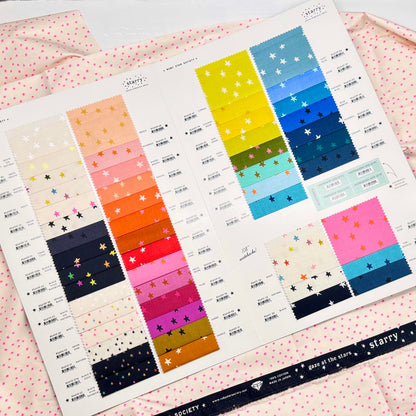 Alexia Marcelle Abegg Ruby Star Society Moda Fabrics Starry Color Card 
