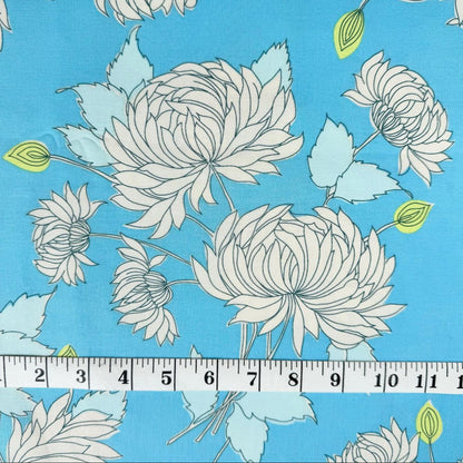 Amy Butler Rowan Fabrics Chrysanthemum PWAB115.BLUE