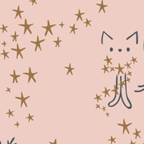 Amy Sinibaldi Art Gallery Fabrics Little Town Starlight Sparkler FUS-SK-1308