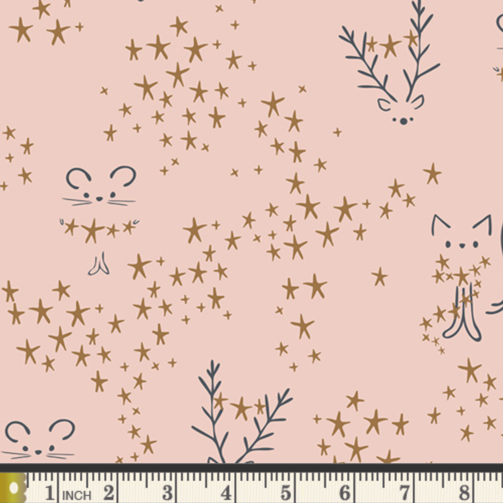 Amy Sinibaldi Art Gallery Fabrics Little Town Starlight Sparkler FUS-SK-1308