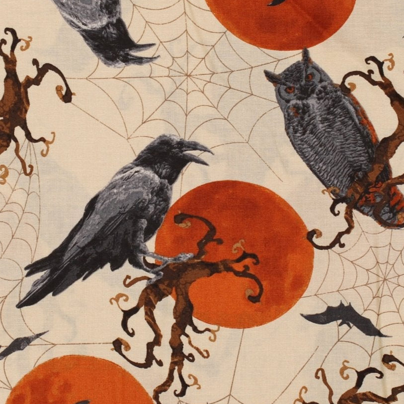 Andover Fabrics Mystery Manor Fright Flight Moonlight