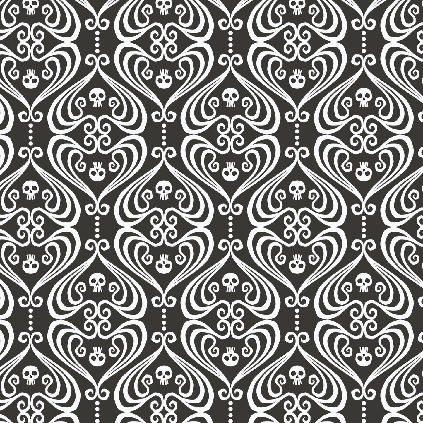 Anequ Studio Cloud9 Fabrics Gothic Whimsy Ornaments Black/White 228001