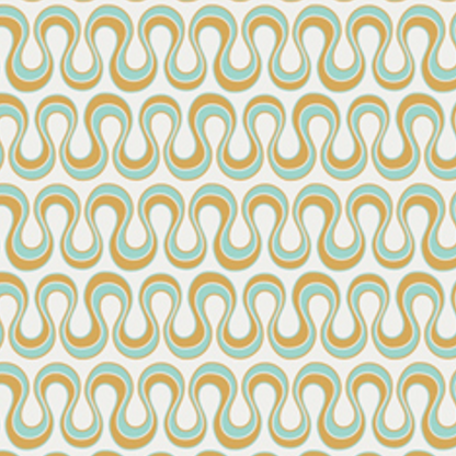 Angela Walters Art Gallery Fabrics Drift Blooming Algae Gold DFT-6306