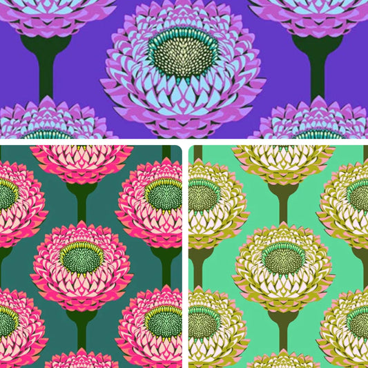 Anna Maria Horner Parry Anna Maria Textiles for Northcott Fabrics Iconic Strawflower Fat Quarter Bundle 