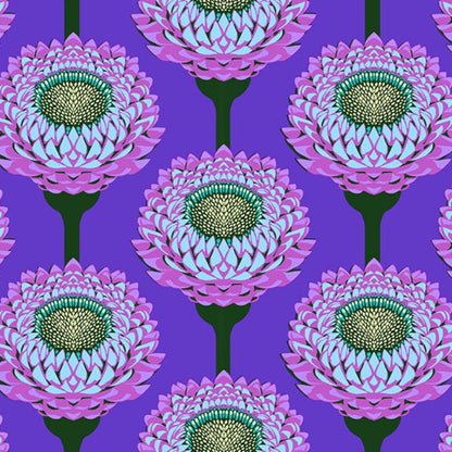 Anna Maria Horner Parry Anna Maria Textiles for Northcott Fabrics Iconic Strawflower Periwinkle AMT123-63C