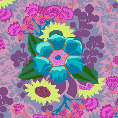 Anna Maria Parry Anna Maria Textiles Northcott Fabrics Overdressed Centerpiece AMT150-83V Grape