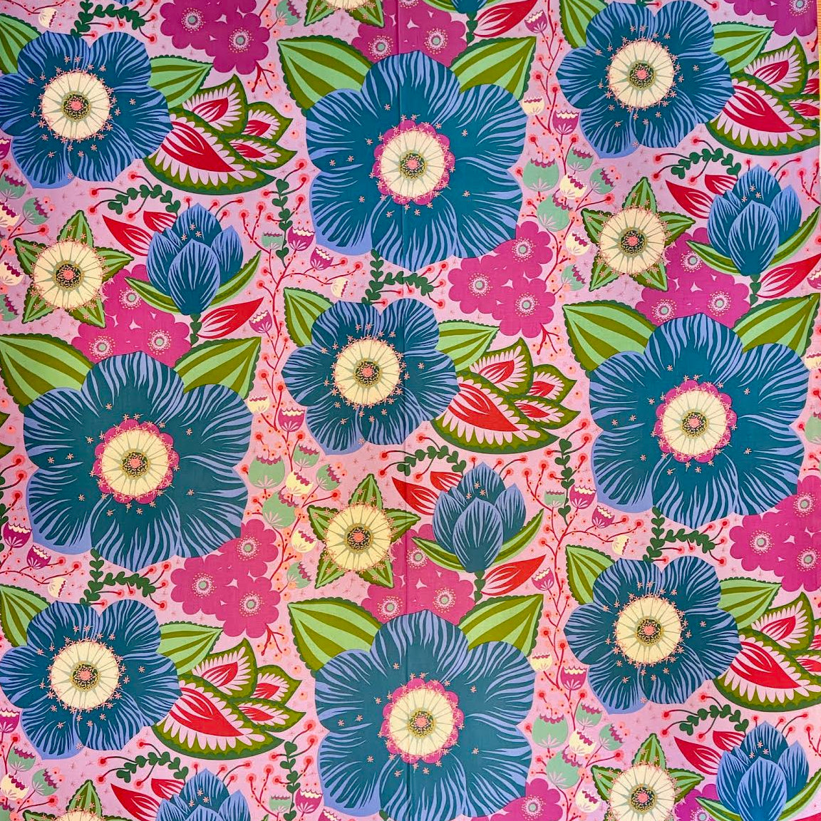 Anna Maria Parry Anna Maria Textiles Northcott Fabrics Overdressed Honorable AMT149-83L Cobalt