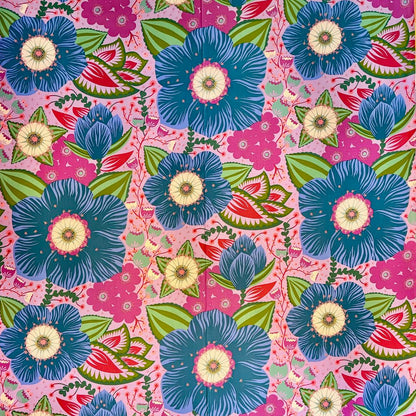 Anna Maria Parry Anna Maria Textiles Northcott Fabrics Overdressed Honorable AMT149-83L Cobalt