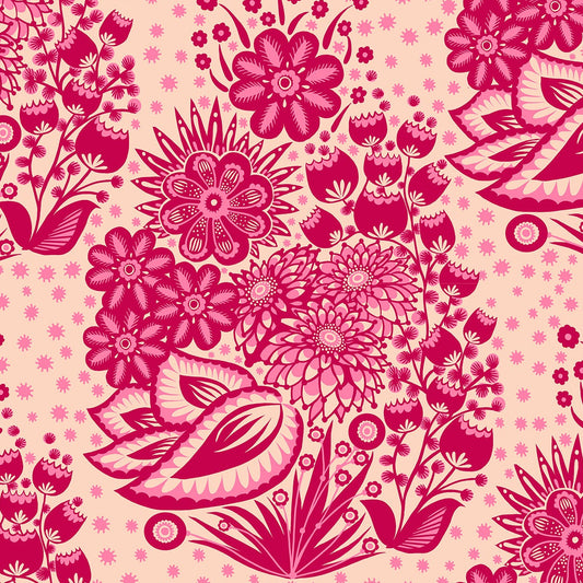 Anna Maria Parry Anna Maria Textiles Northcott Fabrics Overdressed Totem AMT152-25L Red