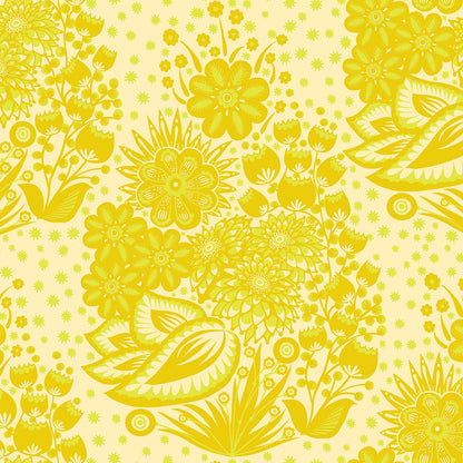 Anna Maria Parry Anna Maria Textiles Northcott Fabrics Overdressed Totem AMT152-52V Yellow