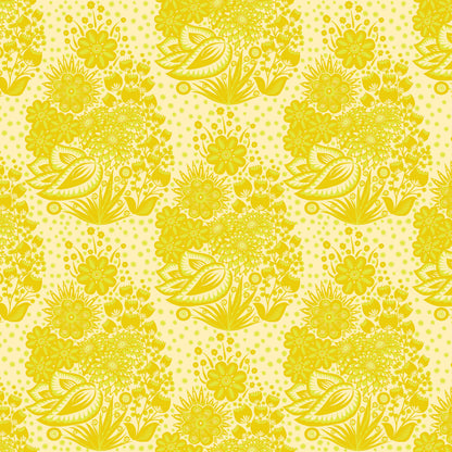 Anna Maria Parry Anna Maria Textiles Northcott Fabrics Overdressed Totem AMT152-52V Yellow