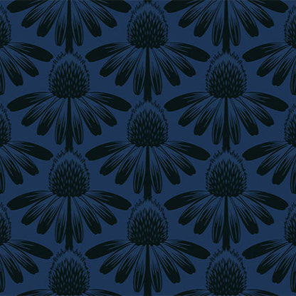 Anna Maria Parry Coneflower Night Indelible Anna Maria Textiles Northcott Fabrics AMT1001-86L