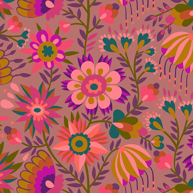 Anna Maria Textiles Northcott Fabrics Allegory Charmed Rose AMT142-20V