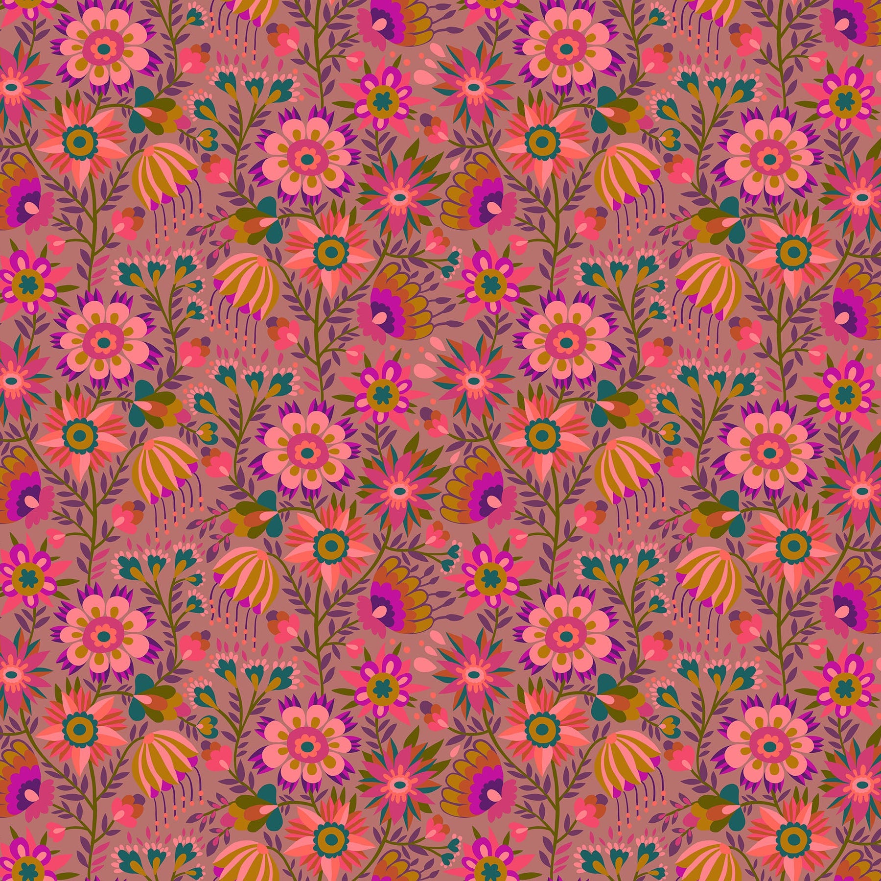 Anna Maria Textiles Northcott Fabrics Allegory Charmed Rose AMT142-20V