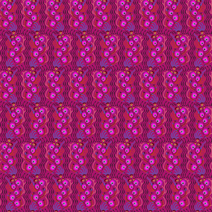 Anna Maria Textiles Northcott Fabrics Allegory Tambourine AMT147-28L Magenta