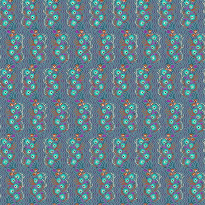 Anna Maria Textiles Northcott Fabrics Allegory Tambourine AMT147-63V Storm