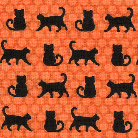 April Rosenthal Moda Fabrics Midnight Magic 2 2410214 Pumpkin
