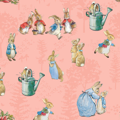 Beatrix Potter Riley Blake Designs The Tale of Peter Rabbit Main C14700-CORAL