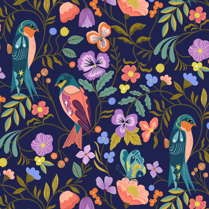 Bethan Janine Thread and Ink Design Studio Lucky Charms Dusk Chorus LUCK1001