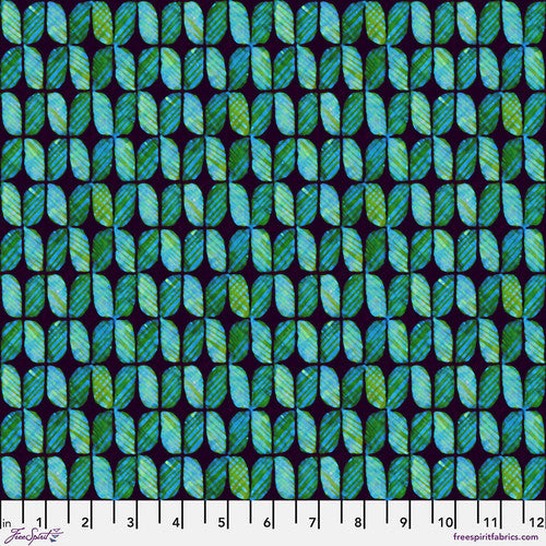 Billy Reue FreeSpirit Fabrics Mosaic Leaded Glass PWWR041.PALM