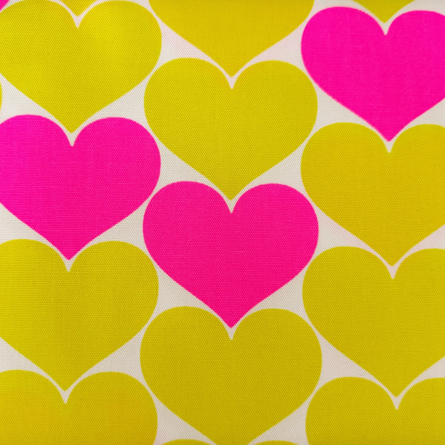 Bon Bon Heart Yellow Neon Yellow Fabric Japanese Import