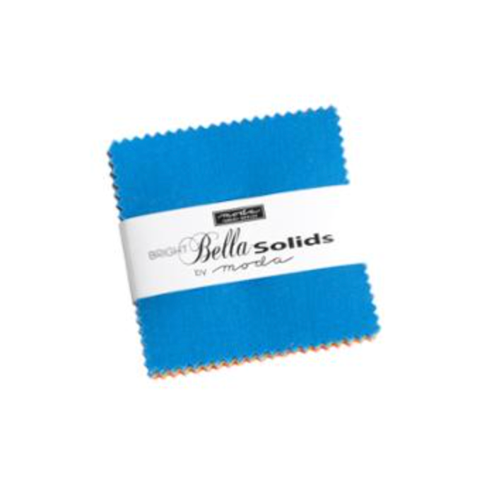 Bright Bella Solids 2.5" Mini Charm Pack Moda Fabrics 9900MCB