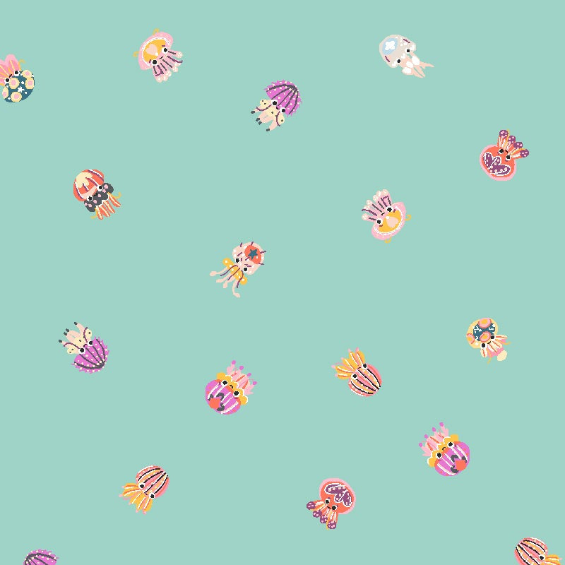 Calli and Co. Cotton + Steel RJR Fabrics Long Time No Sea High Tides and Good Vibes CC704-BE3 Bright and Early