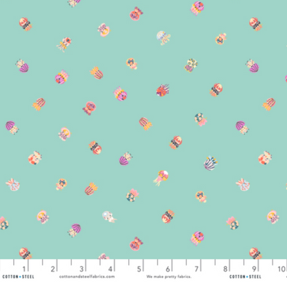 Calli and Co. Cotton + Steel RJR Fabrics Long Time No Sea High Tides and Good Vibes CC704-BE3 Bright and Early