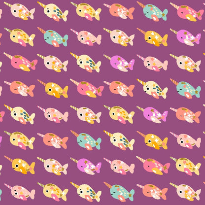 Calli and Co. Cotton + Steel RJR Fabrics Long Time No Sea Wanderlust and Ocean Dust CC703-BU3M Sunburst Metallic