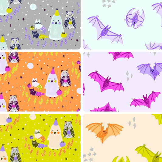 Calli and Co. Cotton and Steel Bring Your Own Boos Bat Attack Ghoul's Night