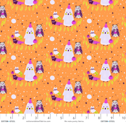 Calli and Co. RJR Fabrics Cotton + Steel Bring Your Own Boos Ghoul's Night J-E-L-L-Glow CC301-JE1P