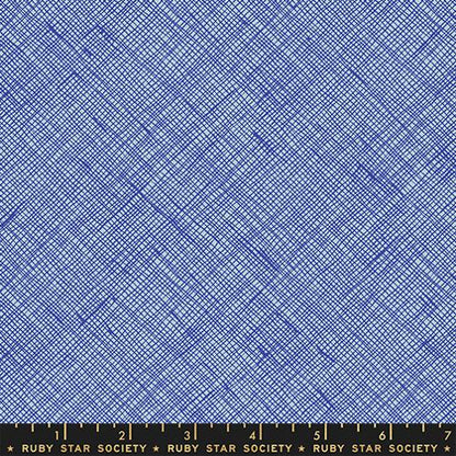 Carolyn Friedlander Ruby Star Society Moda Fabrics Memento Crosshatch RS8007 16 Lapis