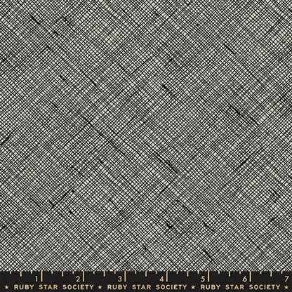 Carolyn Friedlander Ruby Star Society Moda Fabrics Memento Crosshatch RS8007 17 Black