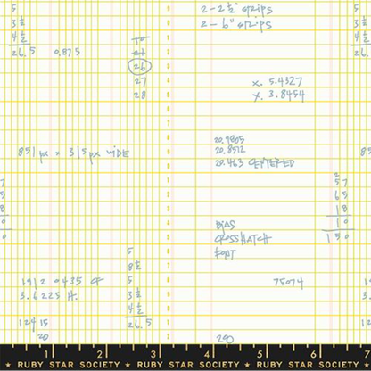 Carolyn Friedlander Ruby Star Society Moda Fabrics Memento Ledger RS8003 12 Citron