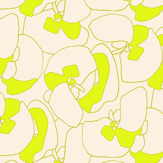 Carolyn Friedlander Ruby Star Society Moda Fabrics Memento Seagrapes Canvas RS8008 12L Neon Yellow