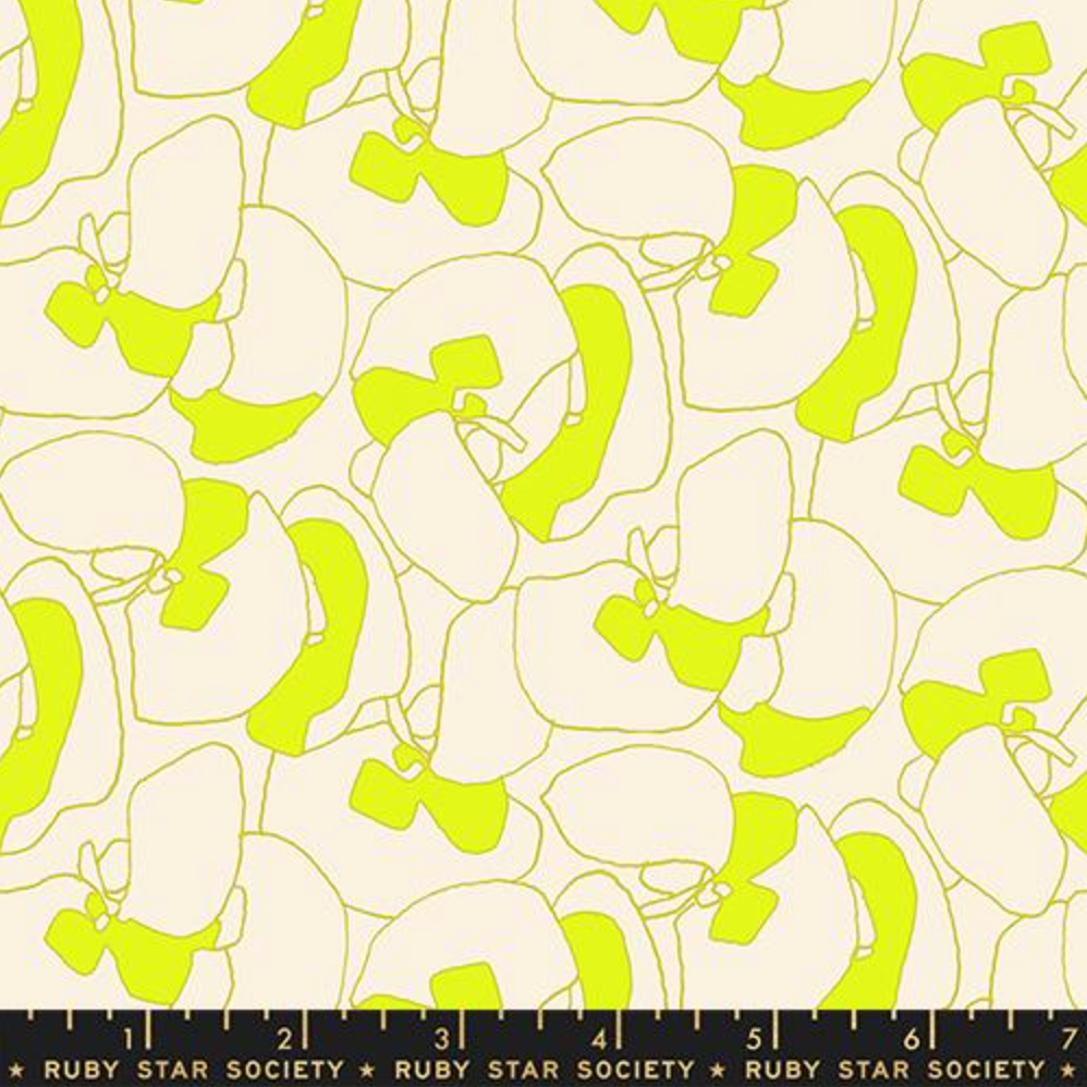 Carolyn Friedlander Ruby Star Society Moda Fabrics Memento Seagrapes Neon Yellow RS8000 11