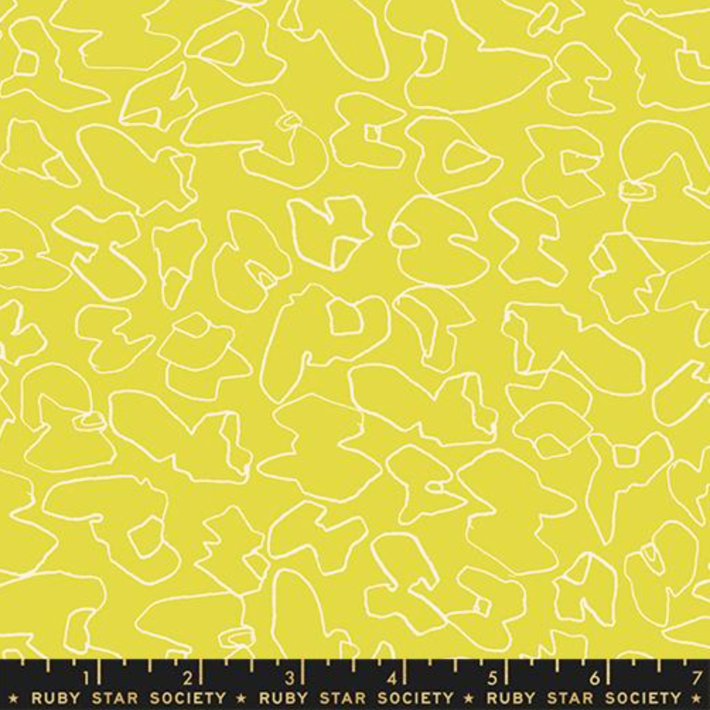 Carolyn Friedlander Ruby Star Society Moda Fabrics Memento Walnuts RS8005 13 Citron