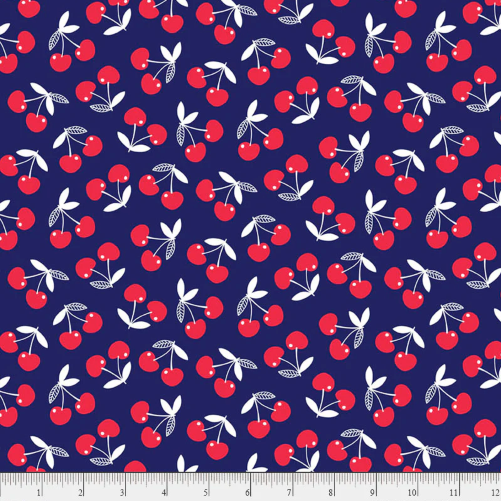 Cherry Patch Cherries Navy P&B Textiles CPAT 5704 DB
