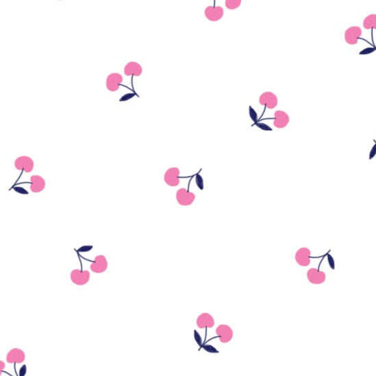 Cherry Patch Mini Cherries White P&B Textiles CPAT 5707 W