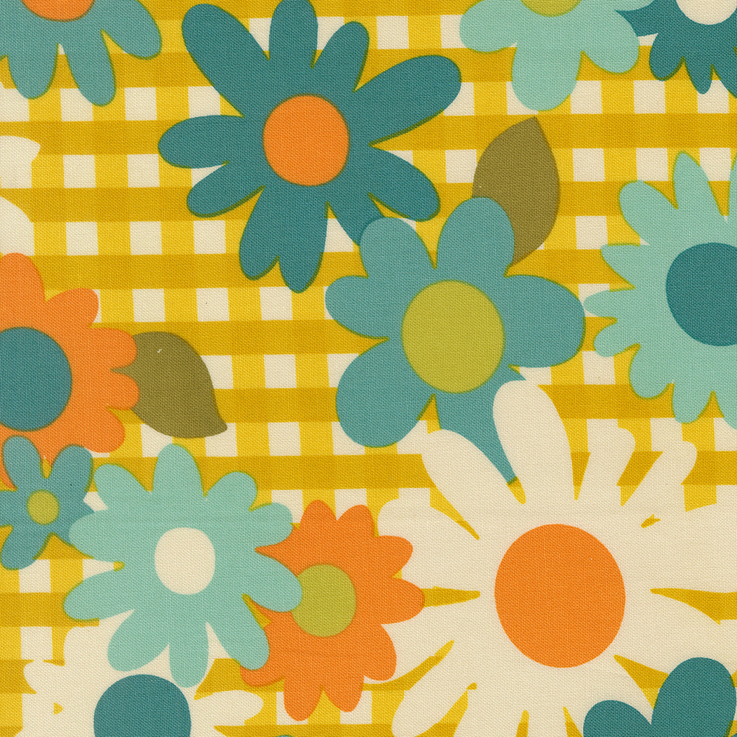 Chloe's Closet Moda Fabrics Blooming Blossoms Citrine 3384015