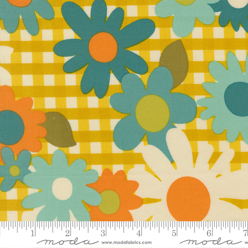Chloe's Closet Moda Fabrics Blooming Blossoms Citrine 3384015