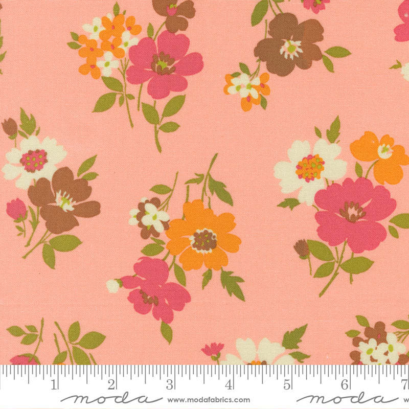 Chloe's Closet Moda Fabrics Happy Daze Groovy Garden 33843 12 Bugglegum