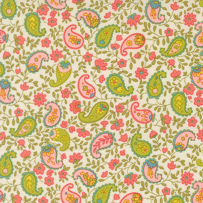 Chloe's Closet Moda Fabrics Happy Daze Peaceful Paisley 33845 11 Cloud