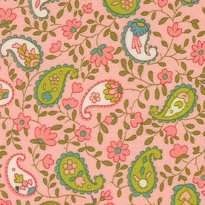Chloe's Closet Moda Fabrics Happy Daze Peaceful Paisley 33845 12 Bubblegum